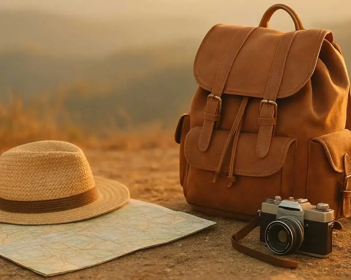 travel-tips-backpack-yellow-hat